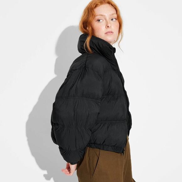 Wild Fable Puffer Jacket XL Black Warm Winter Womens - Picture 1 of 5